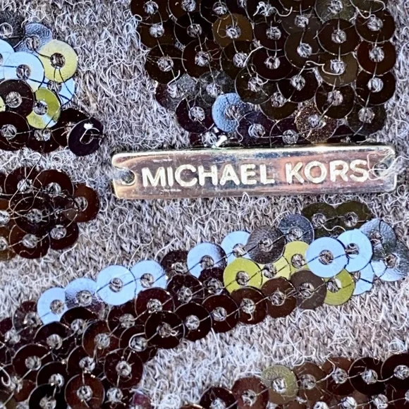 ❤️ Michael Kors   Sparkling Sequin sweater/dress   size L. Pl 37) - Picture 8 of 17